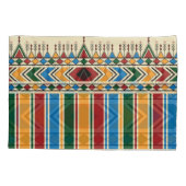 Al-Qatt Al-Asiri inspirierte geometrische Muster. Kissenbezug (Rückseite)