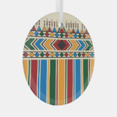 Al-Qatt Al-Asiri inspirierte geometrische Muster. Ornament Aus Glas (Vorderseite Rechts)