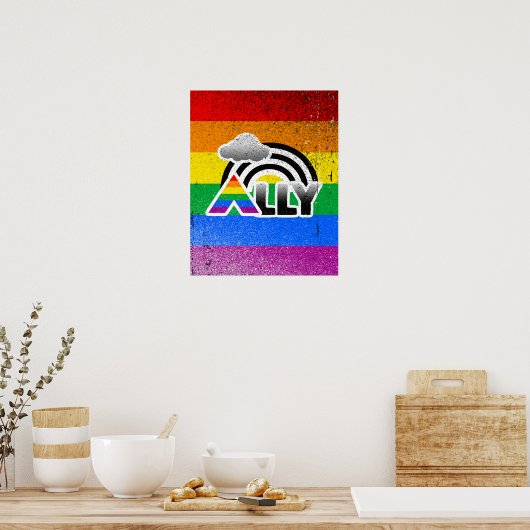 AL RAINBOW -.png Poster (Küche)
