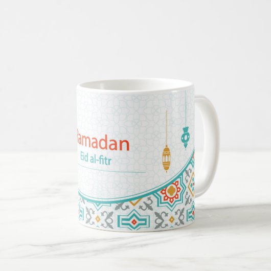 Al Ramadans Eid Fitr Geschenk-Tasse Kaffeetasse (VorderseiteRechts)
