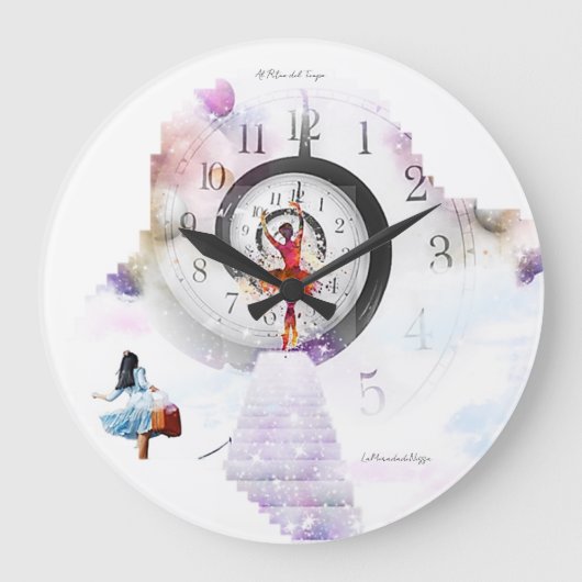 Al Ritmo del Tiempo Große Wanduhr (Vorderseite)