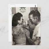 Al Shieferly tattoos Rose Postkarte (Vorne/Hinten)