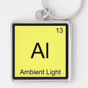 Al - Symbol für das Ambient Light Funny Chemistry  Schlüsselanhänger