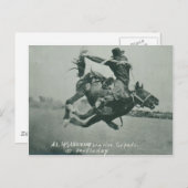 Al Wilkenson reitet Torpedo. Postkarte (Vorne/Hinten)