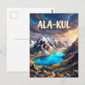 Ala-Kul-See Kirgisistan Postkarte (Vorne/Hinten)