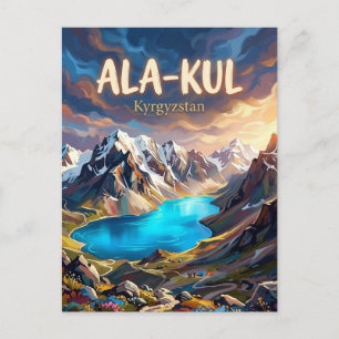 Ala-Kul-See Kirgisistan Postkarte