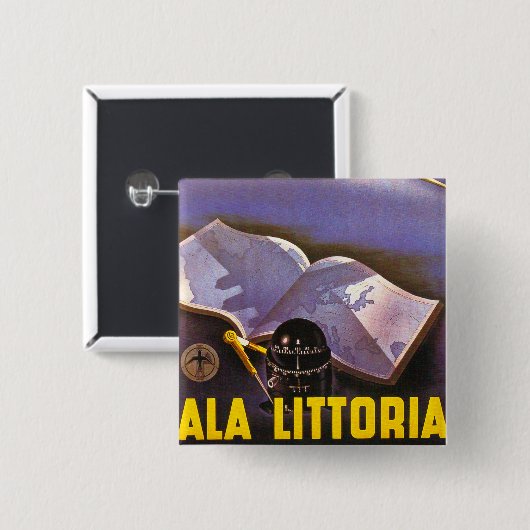 Ala Littoria Button (Vorne & Hinten)