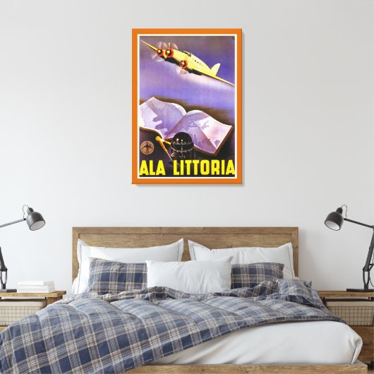 Ala Littoria - m Leinwanddruck (Insitu (Schlafzimmer))