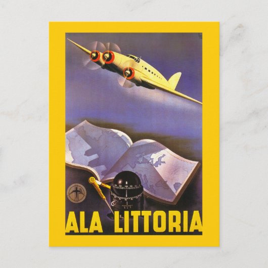 Ala Littoria Postkarte (Vorderseite)