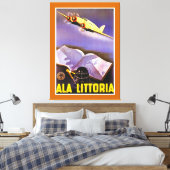 Ala Littoria - XL Leinwanddruck (Insitu (Schlafzimmer))