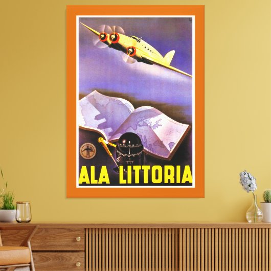 Ala Littoria - XL Leinwanddruck (Insitu (Wohnzimmer))