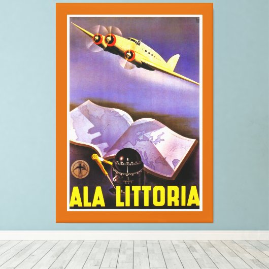 Ala Littoria - XL Leinwanddruck (Insitu (Holzboden))