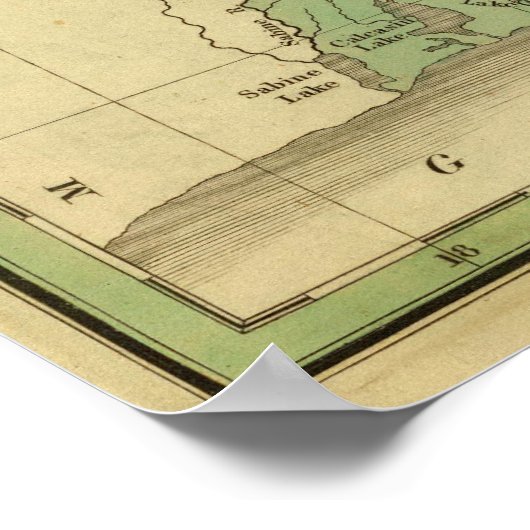 Ala, Miss, La, Ark Poster (Ecke)