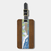 Ala Moana Diamant-Kopf-hawaiisches Gepäckanhänger (Vorderseite vertikal)