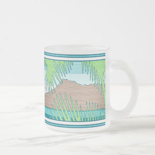 Ala Moana Diamond Head Hawaiian Surf Schild Mattglastasse