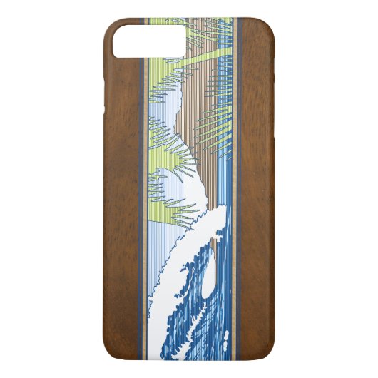 Ala Moana hawaiisches Imitat Koa hölzernes Case-Mate iPhone Hülle (Rückseite)