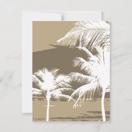 Ala Moana RSVP Karte (Rückseite)