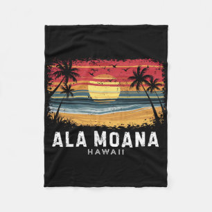 Ala Moana Strand Hawaii Surfbrett Strand Fleecedecke