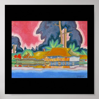 Ala Wai, Honolulu von Arman Manookian c. 20er Jahr Poster