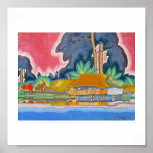 Ala Wai, Honolulu von Arman Manookian c. 20er Jahr Poster