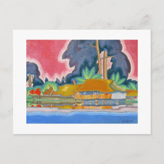 Ala Wai, Honolulu von Arman Manookian c. 20er Jahr Postkarte