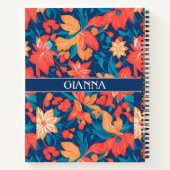 Alabai Geometric Personalisiertes Muster Notizblock (Rückseite)