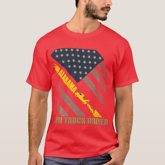 Alabama Abschleppwagenfahrer T-Shirt (Vorderseite)