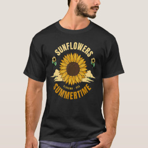 Alabama Al Pride Sonnenblume Sommer Rebellische Ga T-Shirt