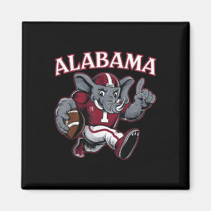 Alabama Al Vintage Sport Lustig Liebender Elefant Magnet
