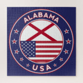 Alabama, Alabama-T - Shirt, Alabama-Aufkleber, Puzzle (Vertikal)