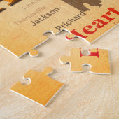 Alabama alterte Karten-Silhouette Puzzle (Seite)