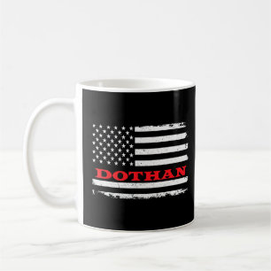 Alabama American Flag Dothan Usa Patriotic Souveni Kaffeetasse