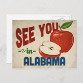 Alabama Apple - Vintage Travel Postkarte (Vorne/Hinten)