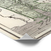 Alabama Atlas Karte Poster (Ecke)