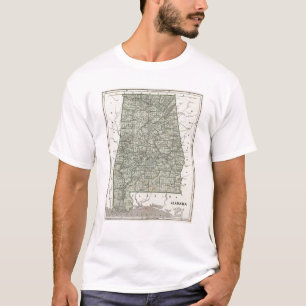 Alabama-Atlas-Karte T-Shirt