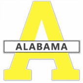 Alabama Aufkleber (Vorderseite)