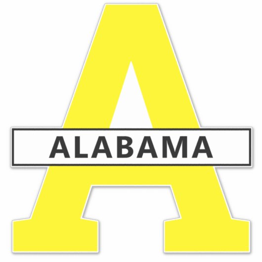 Alabama Aufkleber (Vorderseite)