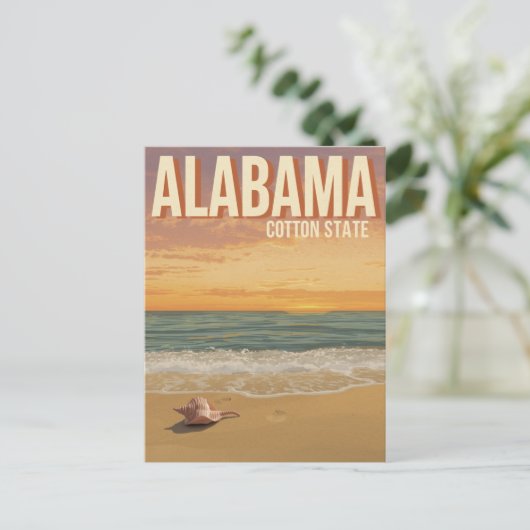 Alabama Beach Sunset Postkarte (Stehend Vorderseite)