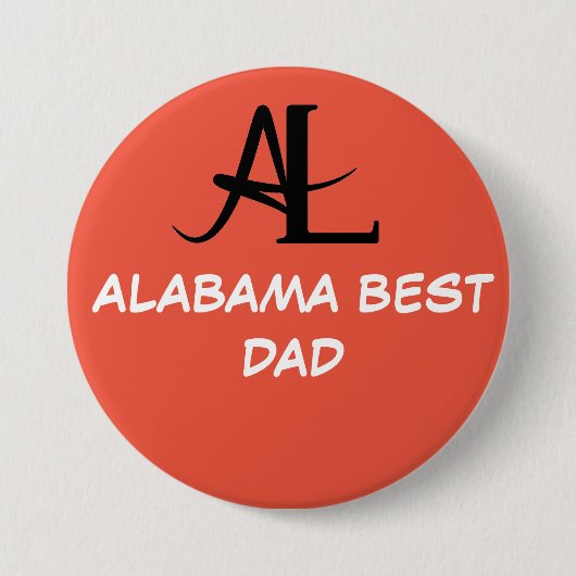 ALABAMA BEST VATER BUTTON (Vorderseite)