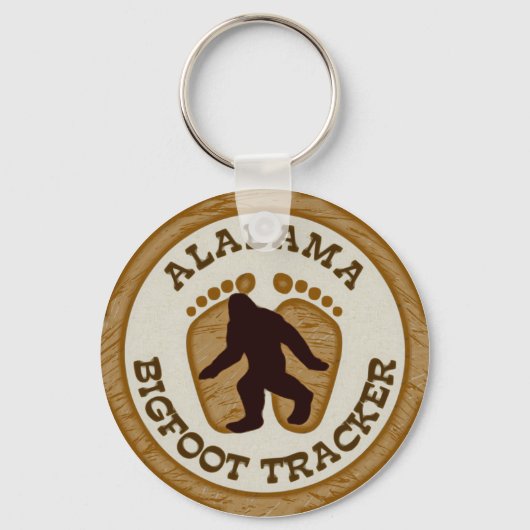 Alabama Bigfoot Tracker Schlüsselanhänger (Vorderseite)