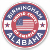 Alabama, BIRMINGHAM Aufkleber (Vorderseite)