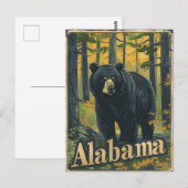 Alabama Black Bear Postkarte (Vorne/Hinten)
