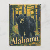 Alabama Black Bear Postkarte (Vorderseite)