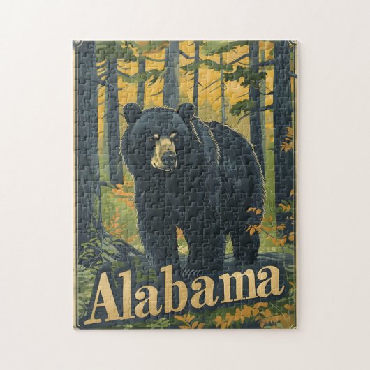 Alabama Black Bear Puzzle (Vertikal)