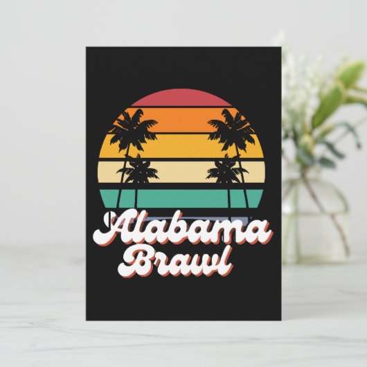 Alabama Brawl Einladung (Stehend Vorderseite)