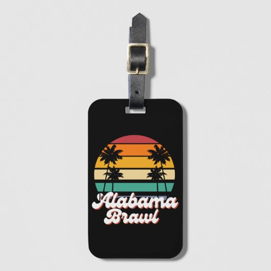 Alabama Brawl Gepäckanhänger (Vorderseite Vertikal)