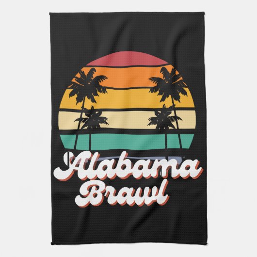 Alabama Brawl Geschirrtuch (Vertikal)