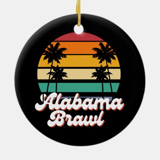 Alabama Brawl Keramik Ornament (Hinten)