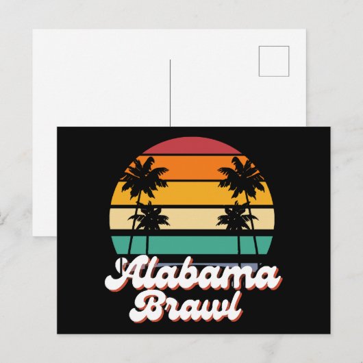 Alabama Brawl Postkarte (Vorne/Hinten)