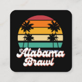 Alabama Brawl Quadratische Visitenkarte (Rückseite)